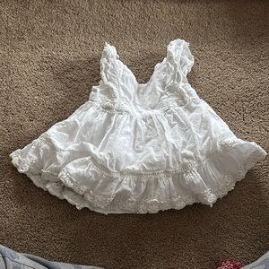 Charming White Lace Baby Dress